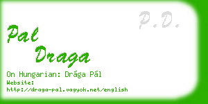 pal draga business card